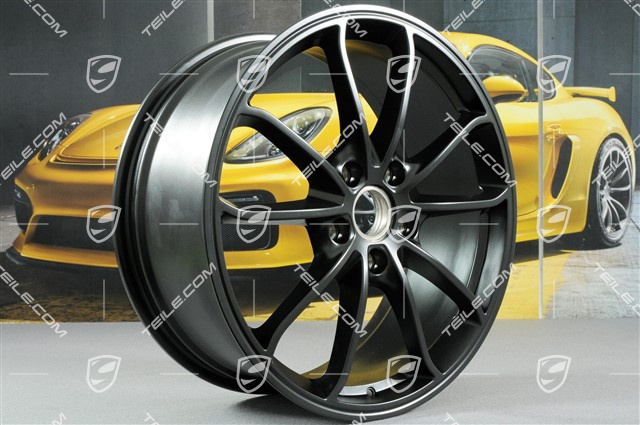 20" GT4 Felgensatz, 8,5J x 20 ET61 + 11J x 20 ET50, schwarz seidenmatt