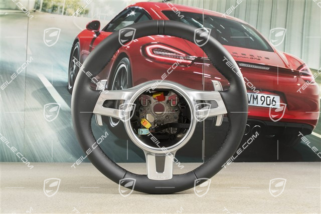 Sportlenkrad PDK mit Paddle, Sport Design, Chrono, schwarzes Leder