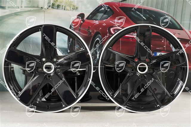 19"-inch alloy wheel Macan SportClassic, 8,5J x 19 ET21 + 9J x 19 ET21, black high gloss