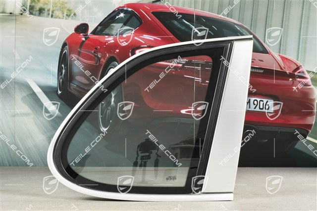 Rear side window, tinted green, Aluminium package, L