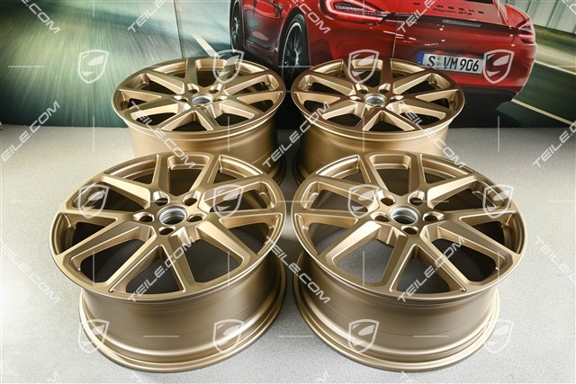 21-inch Panamera Sport Design wheel rim set, 9,5J x 21 ET71 + 11.5J x 21 ET69, neodyme