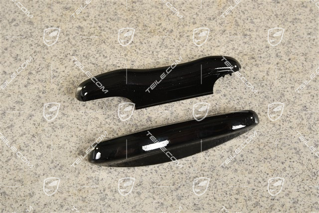 Vehicle key side faces / Key cap, Painted / lacquered, set Black