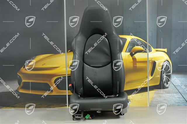 Sport Seat, manual adjustable, leather, Black, without airbag, L