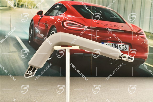 Grab handle centre console, Leather, Platinum Grey, R