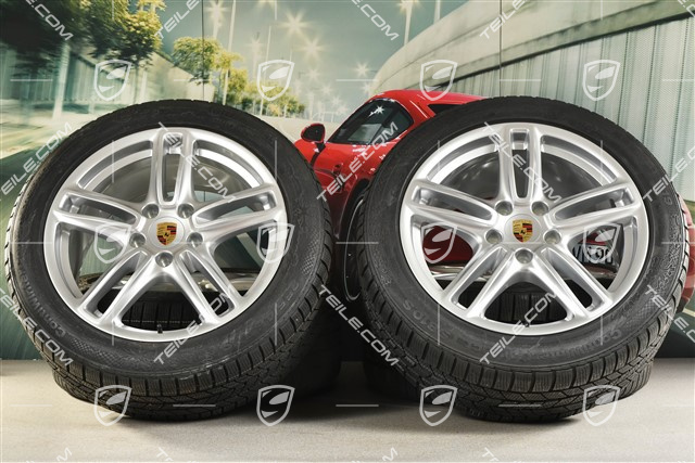 19" Panamera TURBO koła zimowe, komplet, felgi 9J x 19 ET 60 + 10J x 19 ET61 + opony zimowe 255/45 R19 + 285/40 R19