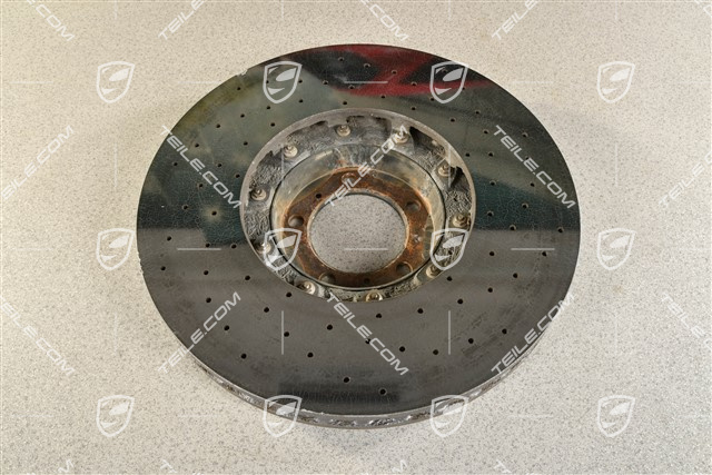 PCCB Keramik-Bremsscheibe, Panamera, 20" / 420mm, beschädigt am Rand (sehe Bilder), L