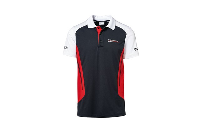 Porsche Motorsport Polo Shirt, black/red/white, 3XL 58