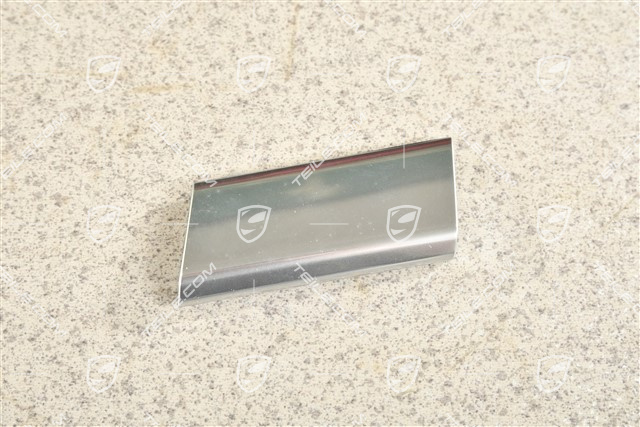 Cup holder cover / Dashboard trim Galvano silver, L