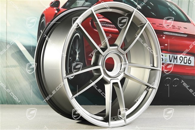 20+21" Felgensatz Turbo S, Felgen: vorne 8,5J x 20 ET40 + hinten 11J x 21 ET66, Platinum Seidenmatt