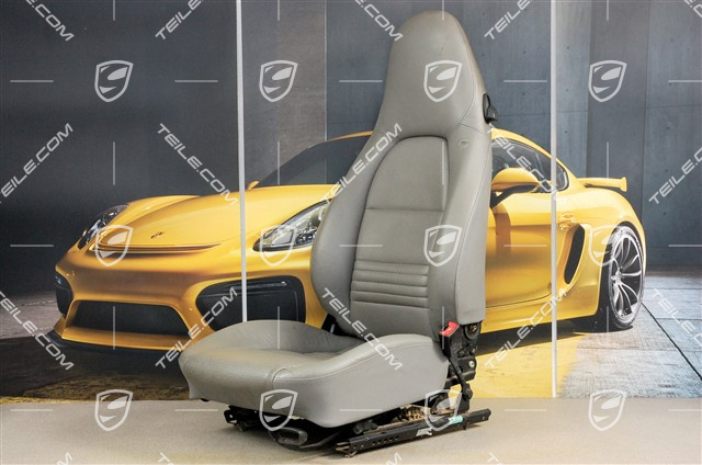 Sitz, manual einstellbar, Leder/Kunstleder, Graffitigrau, R