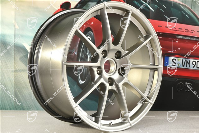 20" Felge, Boxster Spyder, 10,5J x 20 ET47, Platinum Seidenmatt