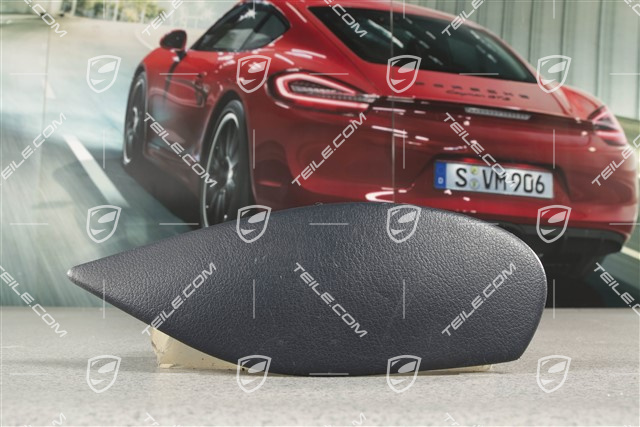 Centre console / tunnel cover, Leatherette, Lateral, Metropole blue, L