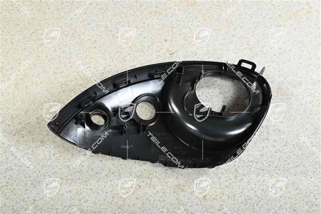 Osłona / obudowa dolna lusterka, Oświetlenie, Real Top View, czarny, L
