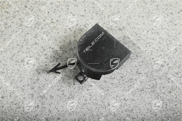 Towing hook lug cover / cap / trim, Rear bumper, Black