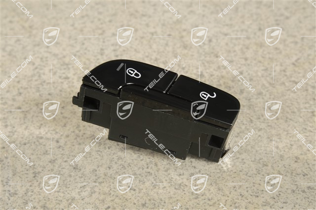 Central locking switch, Gloss black, R