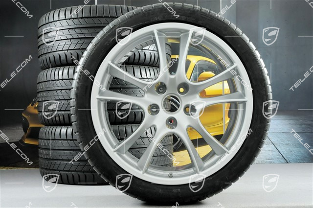 21" komplet kół letnich, Cayenne Sport / GTS, felgi (używane/jak nowe) 10J x 21 ET50 + 10Jx21 ET50 + NOWE opony 295/35 R21