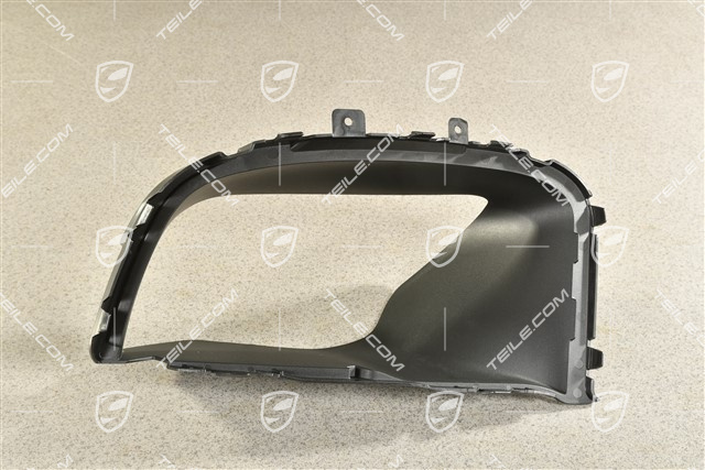 Air duct / guide 3,0L 245kW / 3,6L 309kW / Diesel 3,0L 155/176/180/190/193kW / Diesel 4,2L, Satin black, L