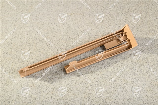 Obudowa szyny fotela przedniego, beżowa / Luxor Beige, L