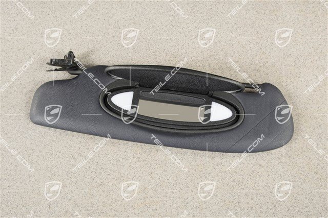 Sonnenblende, Kunstleder, Seeblau, L