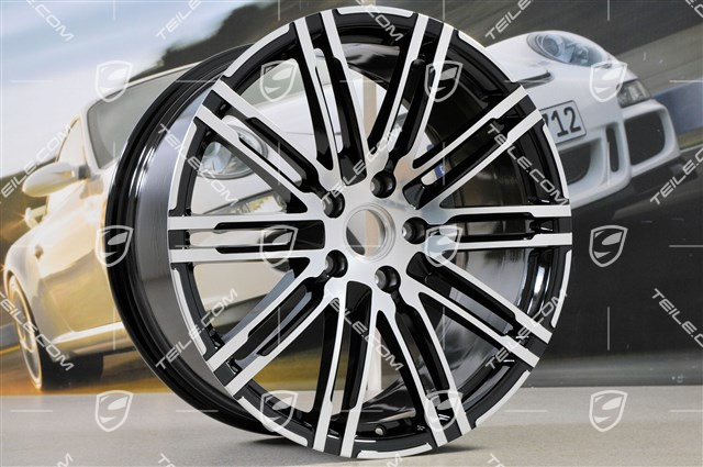 21" Felga Turbo III, facelift, 10J x 21 ET50, czarny wysoki połysk