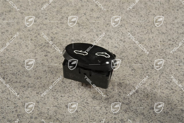 Convertible top control switch, glossy black