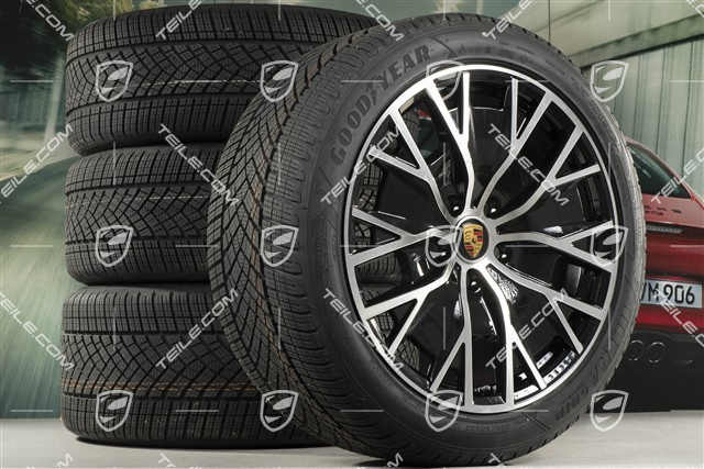 20" Turbo S Aero Design Winterräder Satz, Felgen 9J x 20 ET54 + 11J x 20 ET60, Goodyear Winterreifen 245/45 R20 + 285/40 R20