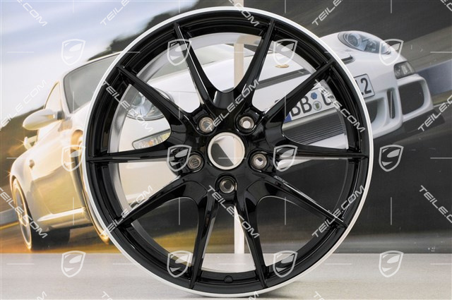 20" Felgensatz Carrera S III, 8J x 20 ET57 + 9,5J x 20 ET45, in Schwarz