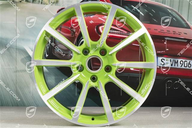 20" Felge Carrera Classic (II), 8,5J x 20 ET49, Lizard green