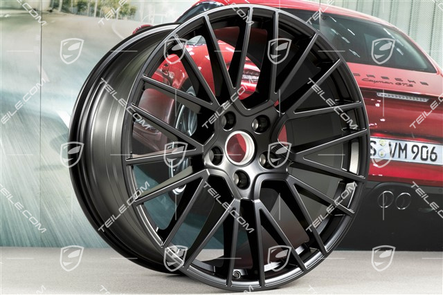 21" Felge Cayenne RS Spyder, 11J x 21 ET49, Schwarz-Seidenmatt