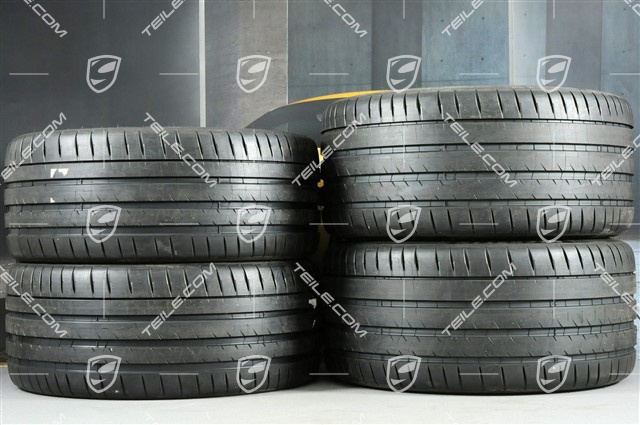 21" Turbo IV Sommerräder, Felgen 9,5J x 21 ET71 + 11,5J x 21 ET69 + Michelin Sommerreifen 275/35 ZR21 + 325/30 ZR21, mit RDK-Sensoren, nur für Turbo S E-Hybrid
