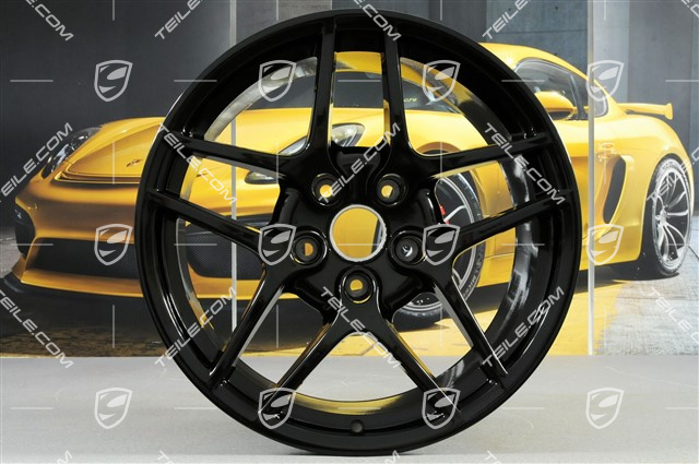 19" Felge Carrera S II, 11J x 19 ET51, in Schwarz Hochglanz