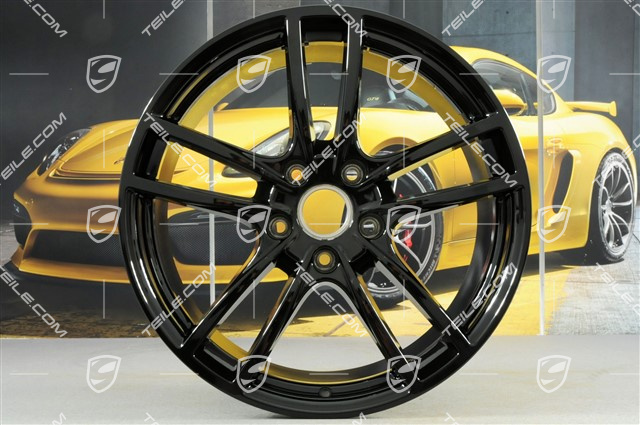 20" Cayenne Sport Felgensatz, 10,5J x 20 ET64 + 9J x 20 ET50, schwarz hochglanz