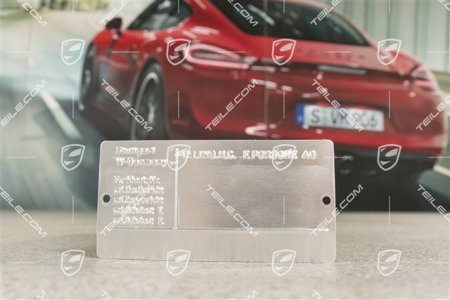 Information / Rating plate