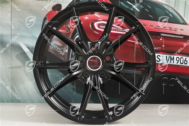 20" Felge Carrera S (IV), 11J x 20 ET56, für den 991.2 C4/C4S / Winterbetrieb, Schwarz Seiden matt