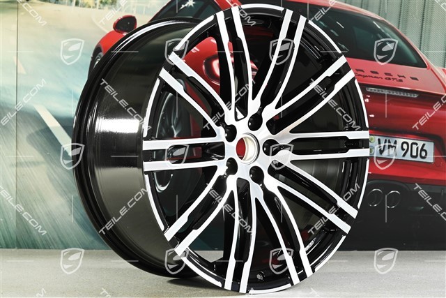 21'' Turbo III, Felge 10J x 21 ET19, schwarz hochglanz