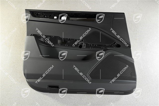 Türverkleidung, Leder Schwarz, Bose, Vorne, L