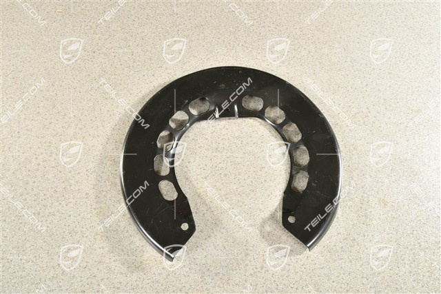 Rear axle disc brake protective plate, L=R