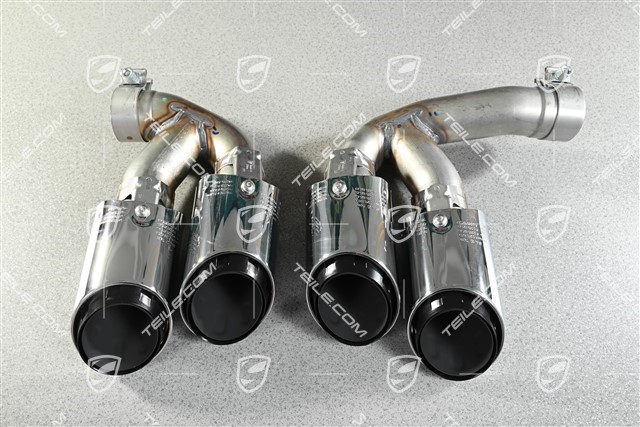 Zestaw końcówek wydechu, tłumika końcowego Sport, Chrom