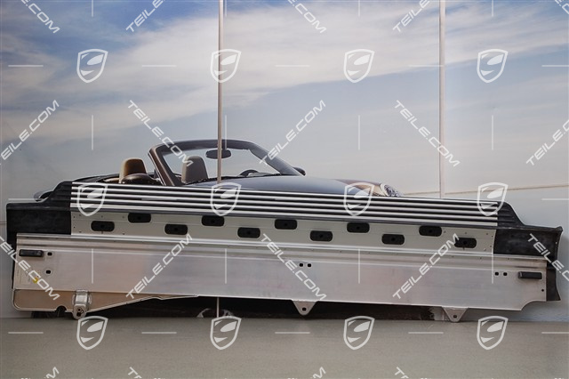 Stopnie progowe szerokie, szlachetne aluminium, komplet zawiera mocowania, L+R