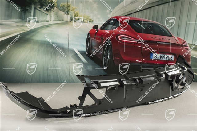 Rear bumper, lower lining, Black