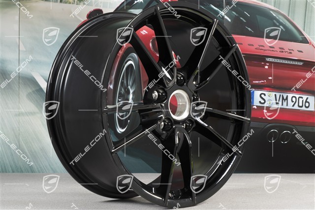 19+20" Felgensatz Carrera, Felgen: vorne 8,5J x 19 ET52 + hinten 11,5J x 20 ET67, schwarz hochglanz