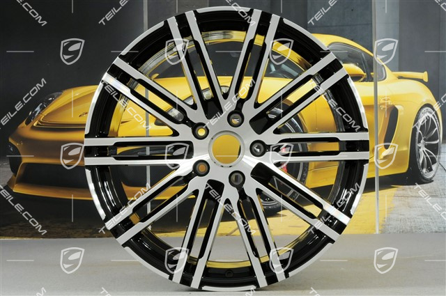 21" Felgensatz Turbo III, Facelift, 10J x 21 ET50, schwarz hochglanz