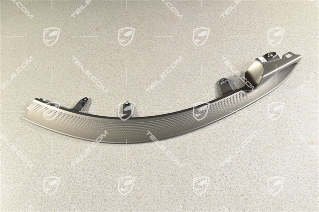 Turbo, Zierleiste für Heckleuchte, Turbonit / Rhodiumgrau, R