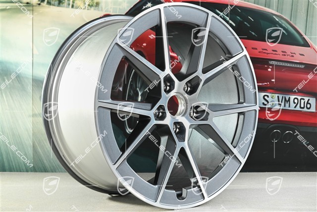 21" Carrera S wheel rim, 11.5J x 21 ET79, vanadium grey