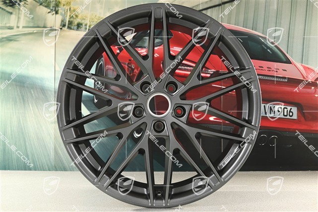 22" Macan RS Spyder Design wheel set, 9J x 22 ET29 + 11J x 22 ET47, vesuvio grey