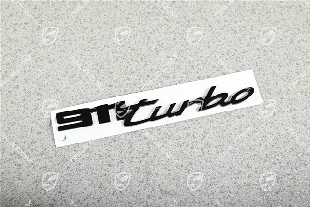 Logo  / emblem "911 Turbo S", Glossy black