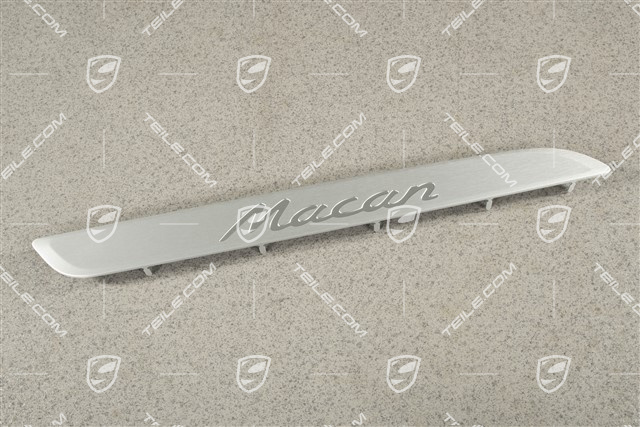 Listwa ozdobna / próg, Aluminium, napis "Macan", Przód, R