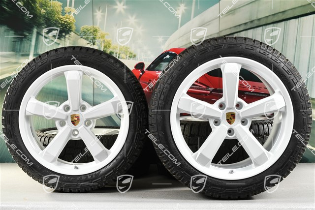 19"+20" Dakar komplet kół na każdy teren, felgi 8J x 19 ET38 +11,5J x 20 ET63 + opony All-Terrain Pirelli Scorpion 245/45 ZR19 + 295/40 ZR20, białe