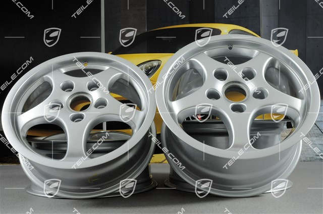 16-inch Carrera2/4 wheel rim set, 6J x 16 ET52 + 8J x 16 ET52