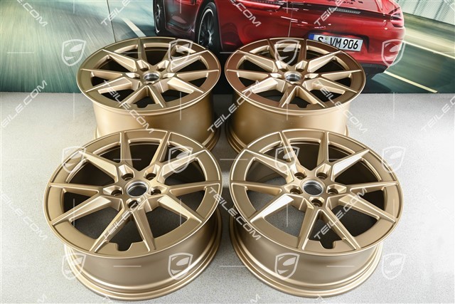 20+21-inch Carrera lightweight wheel rim set, 8,5J x 20 ET50 + 11,5J x 21 ET79, Neodyme